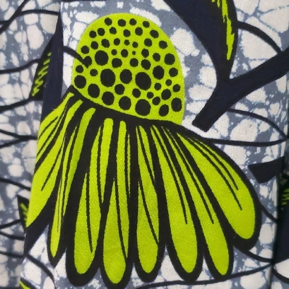 Francis & Benedict Green Floral batik Like Maxi Skirt From Togo NWT - Picture 9 of 10